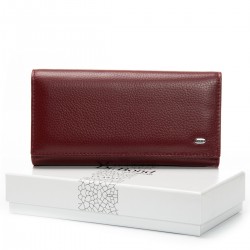 Жіночий шкіряний гаманець dr.Bond Classic W46-2 бордовий