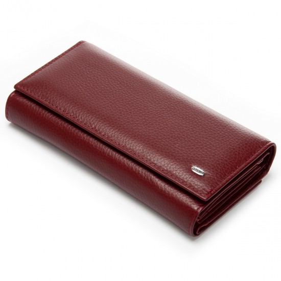 Жіночий шкіряний гаманець dr.Bond Classic W46-2 бордовий