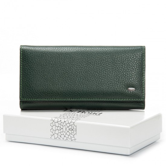 Жіночий шкіряний гаманець dr.Bond Classic W46-2 зелений