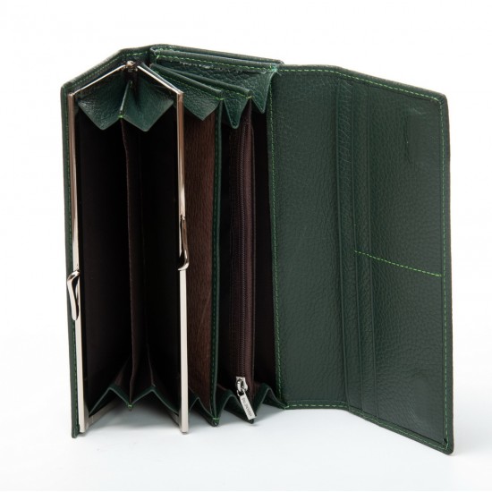 Жіночий шкіряний гаманець dr.Bond Classic W46-2 зелений