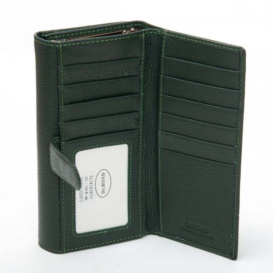 Жіночий шкіряний гаманець dr.Bond Classic W46-2 зелений
