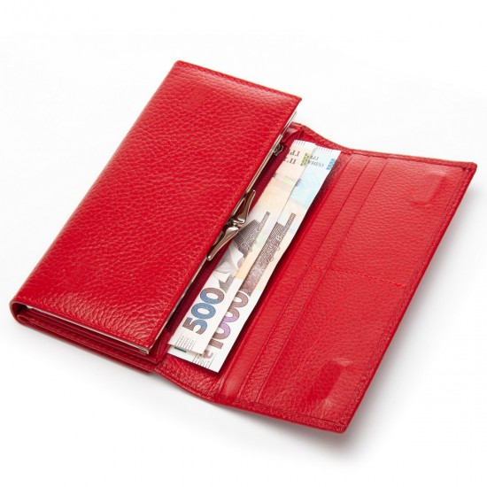 Жіночий шкіряний гаманець dr.Bond Classic W46-2 червоний