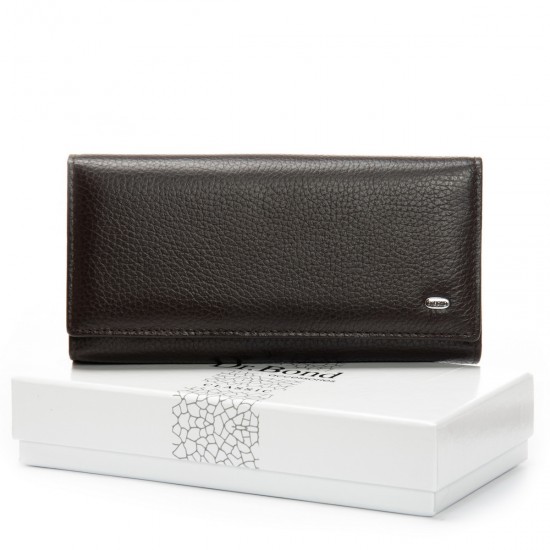 Жіночий шкіряний гаманець dr.Bond Classic W46-2 кавовий