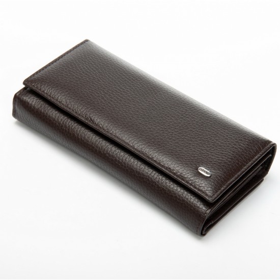 Жіночий шкіряний гаманець dr.Bond Classic W46-2 кавовий