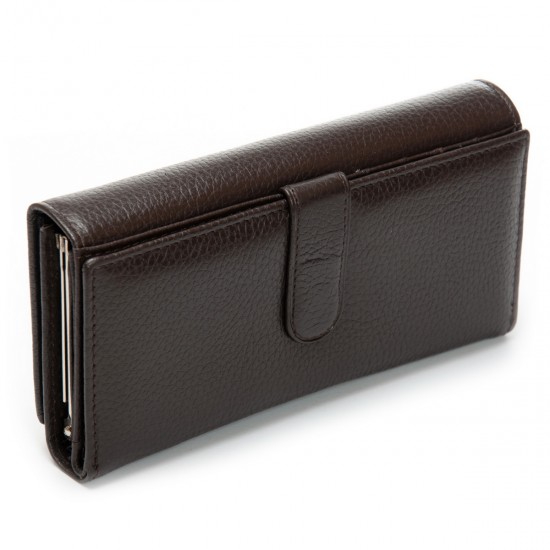 Жіночий шкіряний гаманець dr.Bond Classic W46-2 кавовий