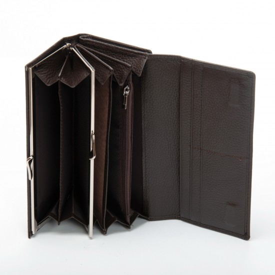 Жіночий шкіряний гаманець dr.Bond Classic W46-2 кавовий