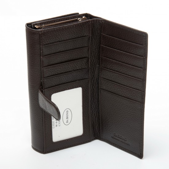 Жіночий шкіряний гаманець dr.Bond Classic W46-2 кавовий
