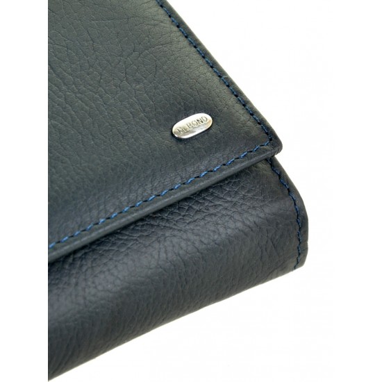 Женский кожаный кошелек dr.Bond Classic W46-2 темно-синий