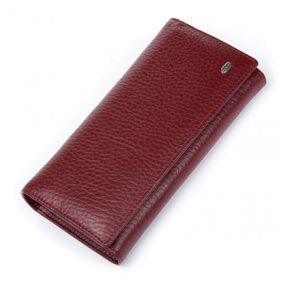 Женский кожаный кошелек dr.Bond Classic W501-2 бордовый