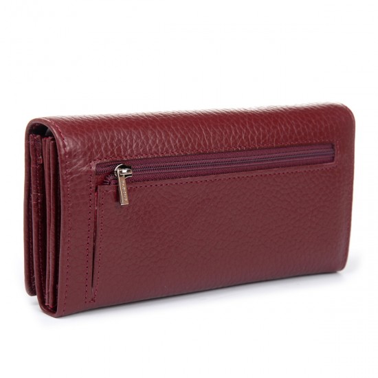 Женский кожаный кошелек dr.Bond Classic W501-2 бордовый