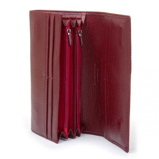 Женский кожаный кошелек dr.Bond Classic W501-2 бордовый