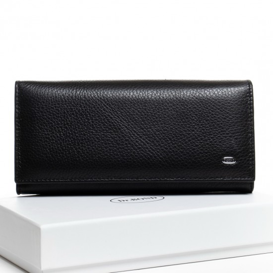 Жіночий шкіряний гаманець dr.Bond Classic W1-V-2 чорний