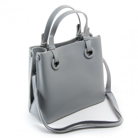 Женская сумка из натуральной кожи ALEX RAI 07-02 1546 серый