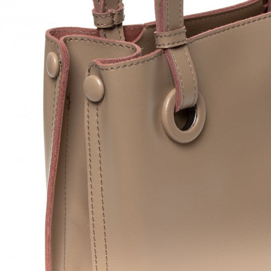 Женская сумка из натуральной кожи ALEX RAI 07-02 1546 темно-бежевый