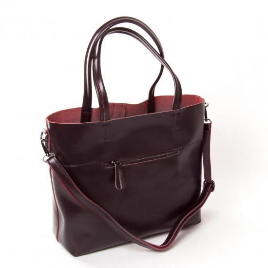 Женская сумка из натуральной кожи ALEX RAI 8704 бордовый