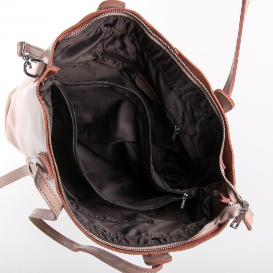 Женская сумка из натуральной кожи ALEX RAI 1991 пудра