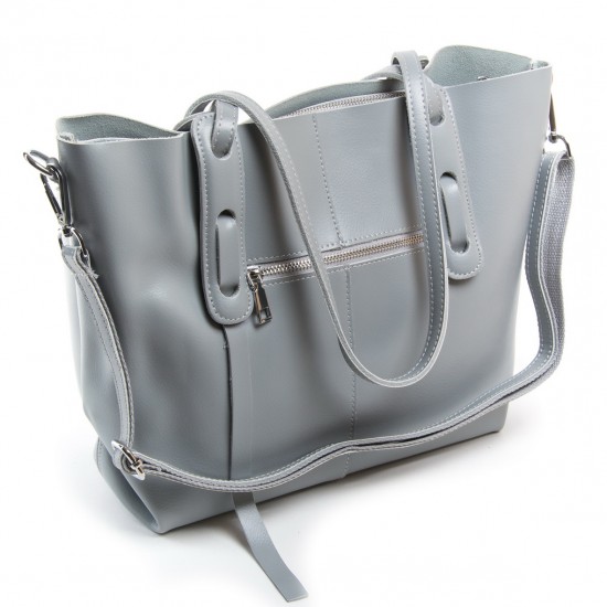Женская сумка из натуральной кожи ALEX RAI 1991 серый