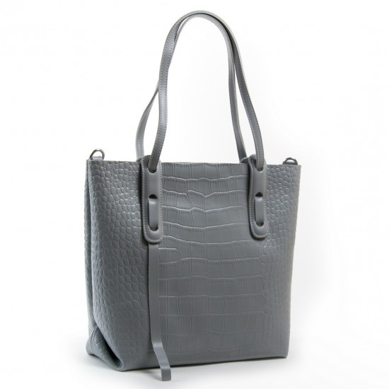 Жіноча сумка з натуральної шкіри ALEX RAI 1899 сірий