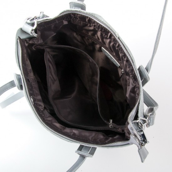 Жіноча сумка з натуральної шкіри ALEX RAI 1899 сірий