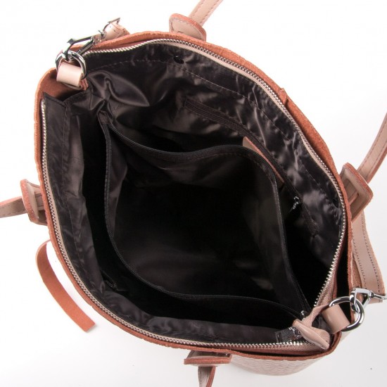 Жіноча сумка з натуральної шкіри ALEX RAI 1899 пудра