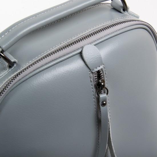 Жіночий рюкзак з натуральної шкіри ALEX RAI 8694 сірий