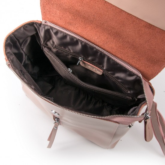Женский рюкзак из натуральной кожи ALEX RAI 373 пудра