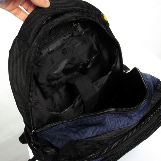 Міський рюкзак Power In Eavas 924 чорний + синій