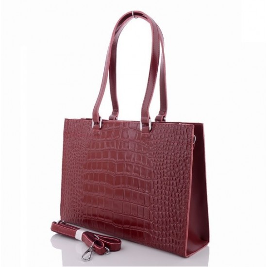 Женская сумка из натуральной кожи ALEX RAI 1547 бордовый