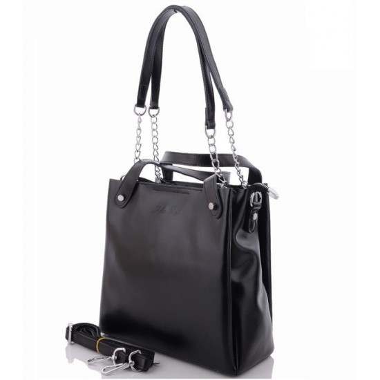 Женская сумка из натуральной кожи ALEX RAI 8784-220 черный