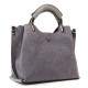 Женская модельная сумка из замша FASHION 3807 серый