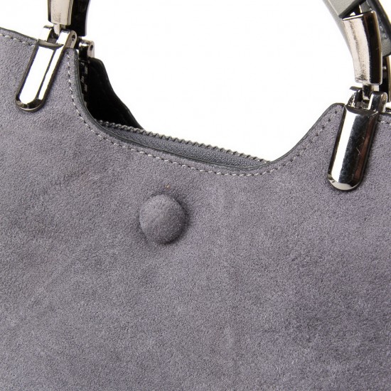 Женская модельная сумка из замша FASHION 3807 серый