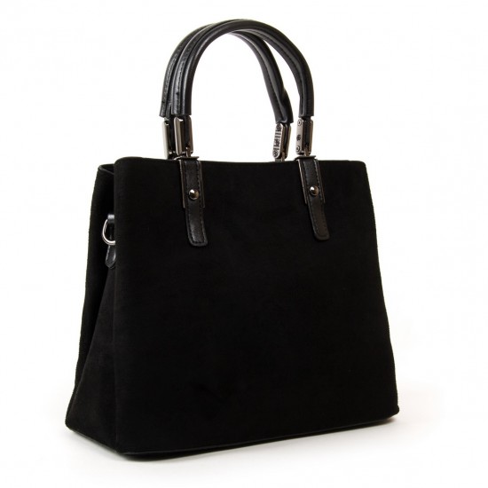 Женская модельная сумка из замша FASHION 2802 черный