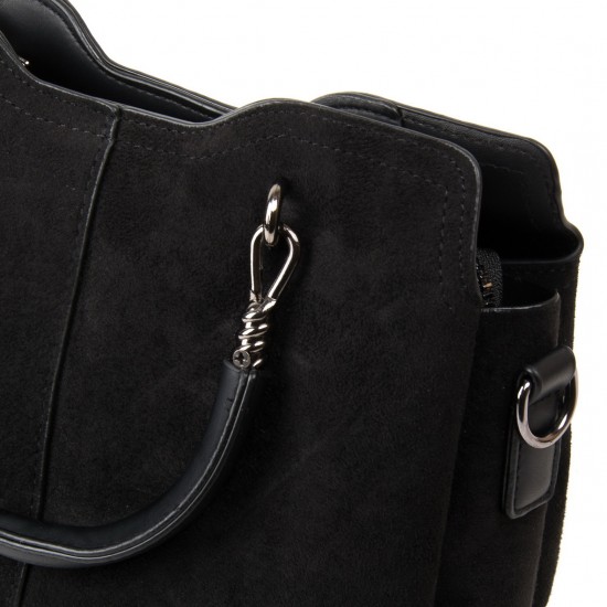 Жіноча модельна сумка з замша FASHION 8083 чорний