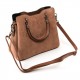 Жіноча модельна сумка з замша FASHION 8083 коричневий