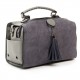 Женская модельная сумка из замша FASHION 53377 серый