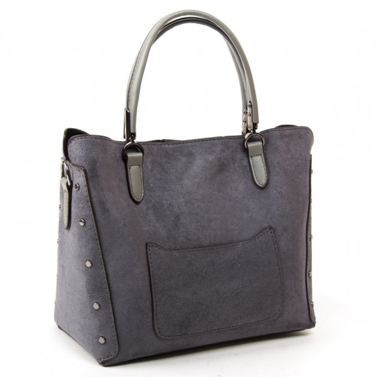 Женская модельная сумка из замша FASHION 5124 серый