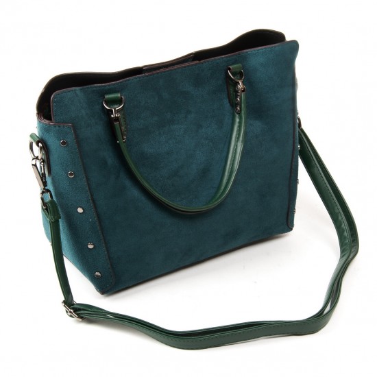 Женская модельная сумка из замша FASHION 5124 зеленый