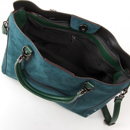 Женская модельная сумка из замша FASHION 5124 зеленый