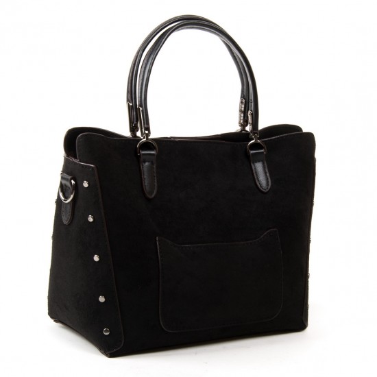 Женская модельная сумка из замша FASHION 5124 черный
