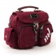 Женская модельная сумка-рюкзак из замша FASHION 2105 бордовый