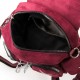 Жіноча модельна сумка-рюкзак з замша FASHION 2105 бордовий