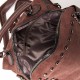 Жіноча модельна сумка-рюкзак з замша FASHION 11045 кавовий