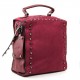 Женская модельная сумка-рюкзак из замша FASHION 11045 бордовый