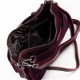 Женская сумка из натуральной кожи + замш ALEX RAI 8724 бордовый