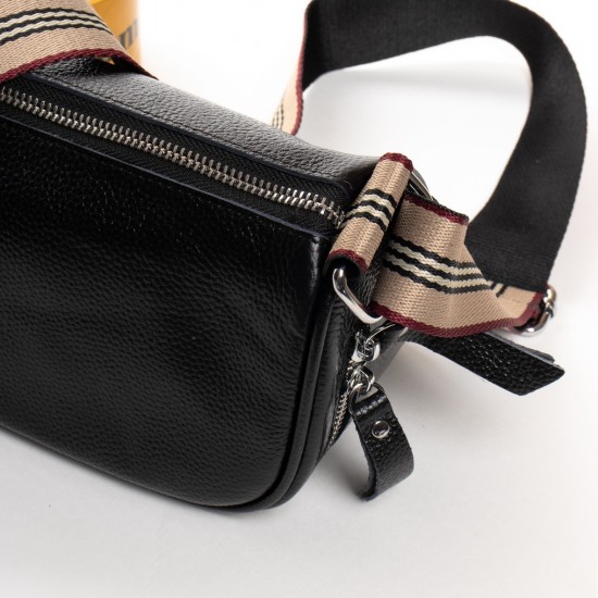 Женская сумочка-клатч из натуральной кожи ALEX RAI 39048-L черный