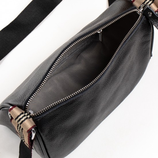 Женская сумочка-клатч из натуральной кожи ALEX RAI 39048-L черный
