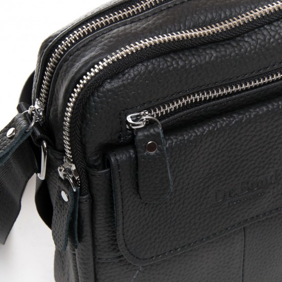 Чоловіча сумка-планшет з натуральної шкіри dr.Bond 1108 чорний
