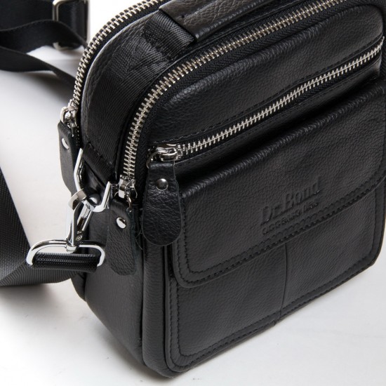 Мужская сумка-планшет из натуральной кожи dr.Bond 20811 черный