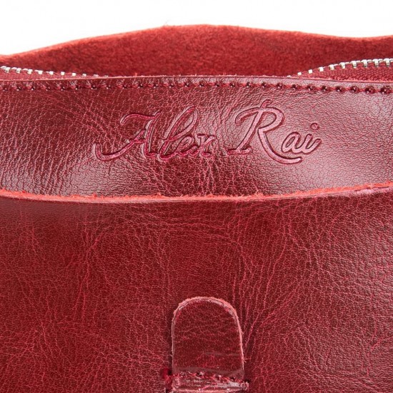 Жіноча сумка з натуральної шкіри ALEX RAI 1542-64 бордовий