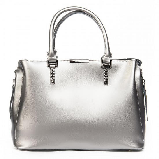 Женская сумка из натуральной кожи ALEX RAI 8772 серебро